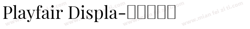 Playfair Displa字体转换